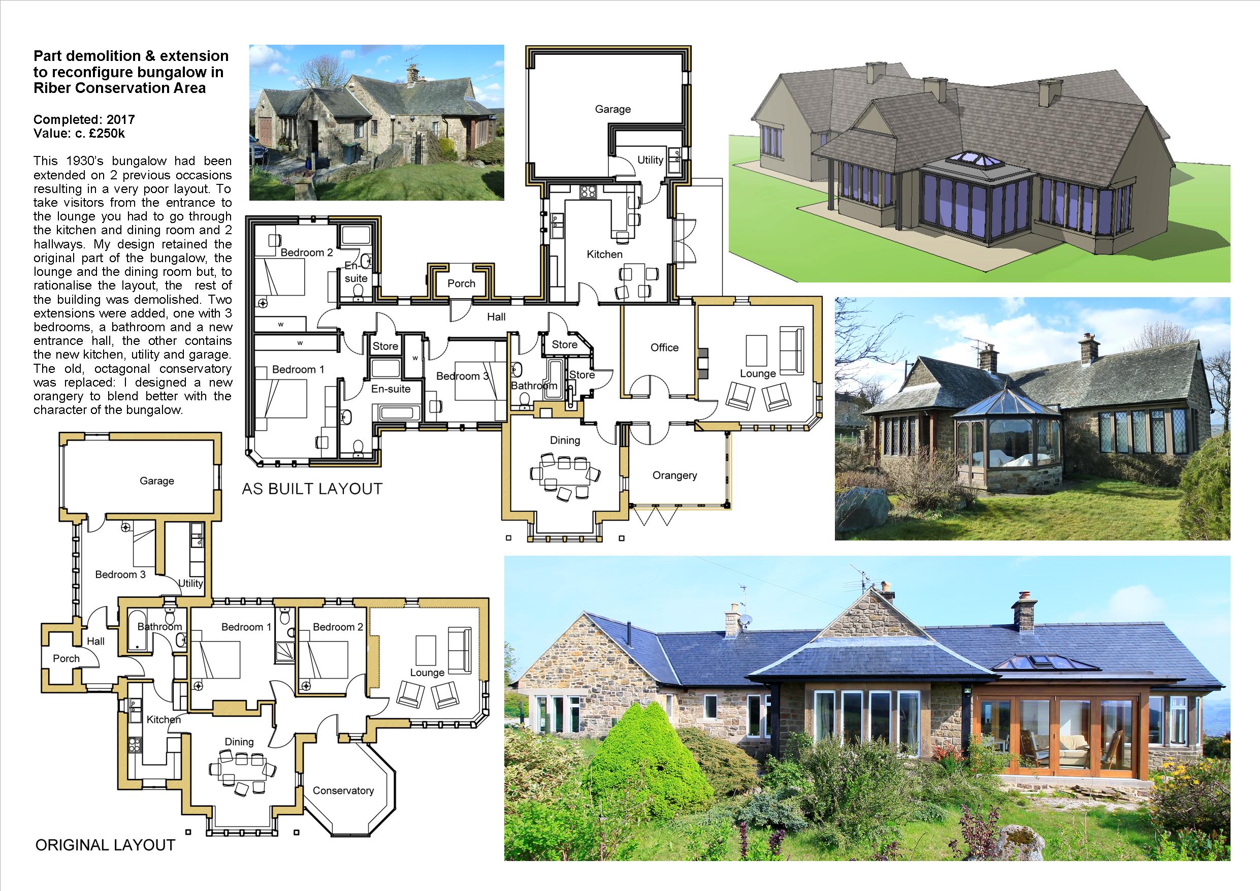 Reconfiguration of and extensions to the Hermitage at Riber designed by Darren Mayner